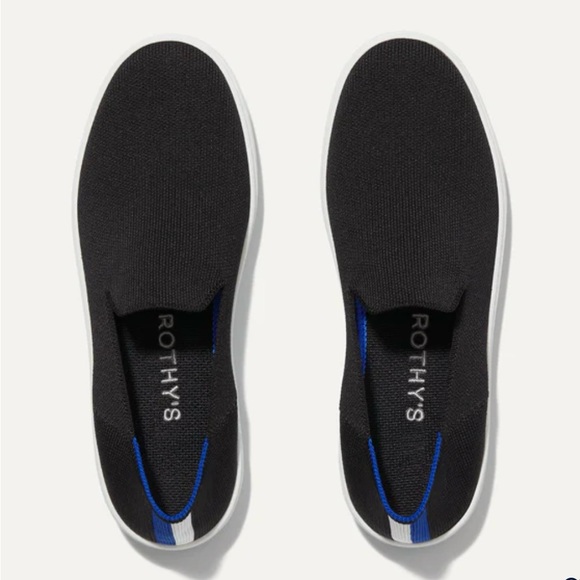 Rothy’s original Slip on Sneaker- Black 7.5 - Picture 1 of 6